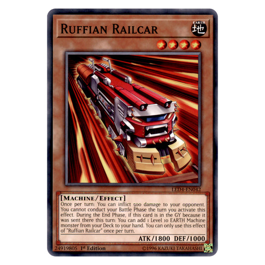 Yu-Gi-Oh! - Sisters of the Rose - Ruffian Railcar (Common) LED4-EN042