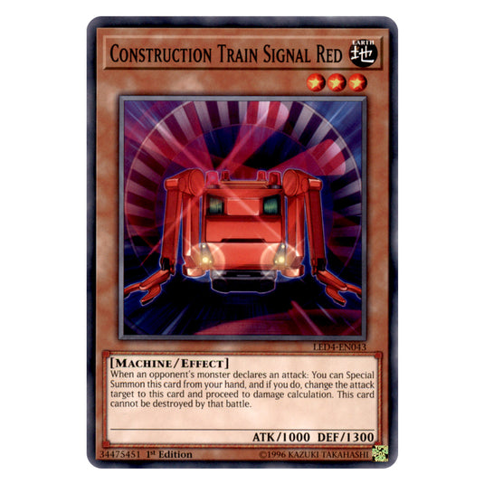 Yu-Gi-Oh! - Sisters of the Rose - Construction Train Signal Red (Common) LED4-EN043
