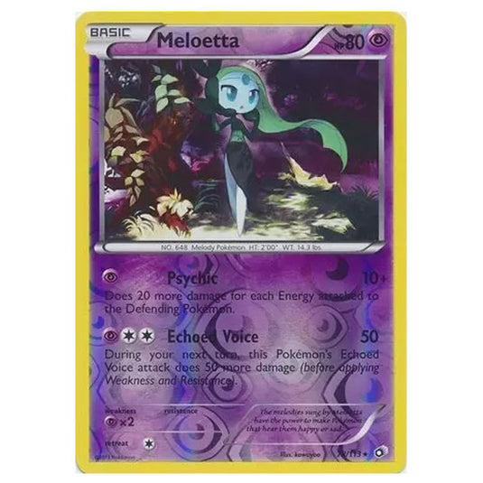 Pokemon - Black & White - Legendary Treasures - (Reverse Holo) Meloetta - 78/113