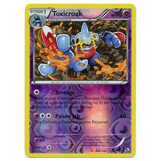 Pokemon - Black & White - Legendary Treasures - (Reverse Holo) Toxicraok - 63/113