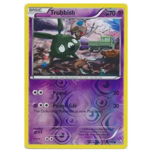 Pokemon - Black & White - Legendary Treasures - (Reverse Holo) Trubbish - 67/113