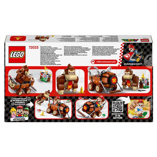 lego Mario Kart Donkey Kong and DK Jumbo box back