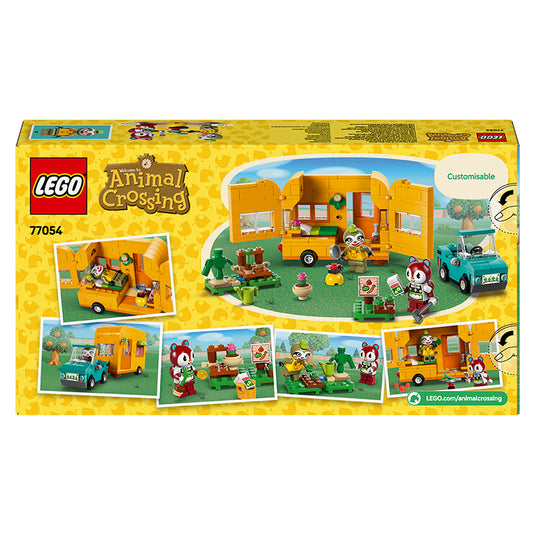 lego animal crossing Leifs Caravan and Garden Shop box back