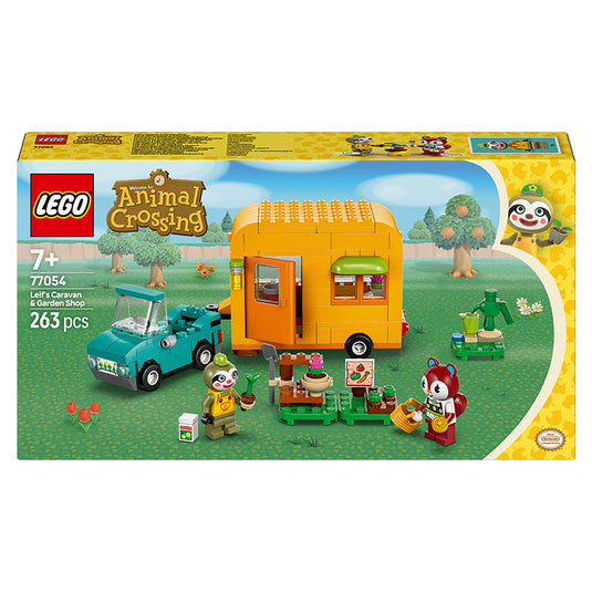 lego animal crossing Leifs Caravan and Garden Shop box front