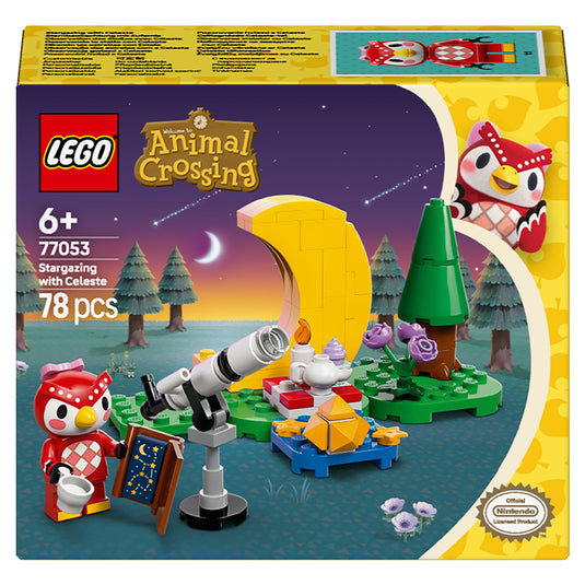 lego animal crossing stargazing with celeste box front