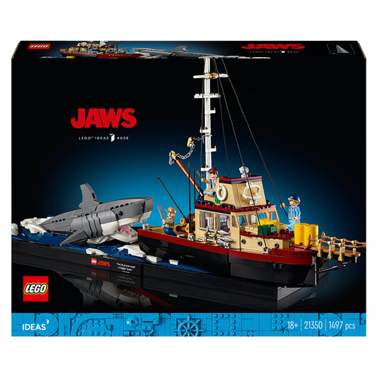 lego ideas jaws 21350 box