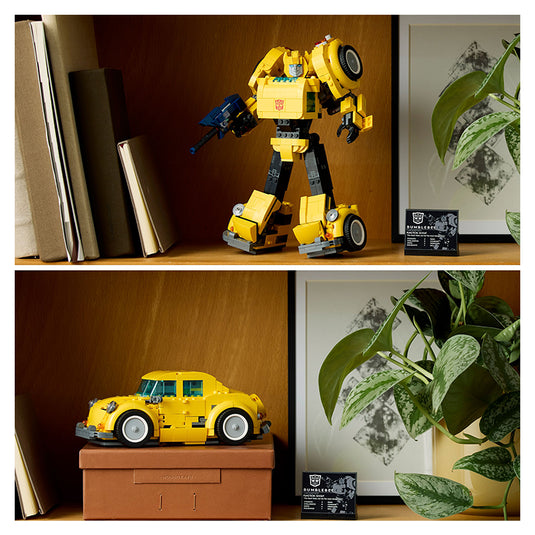 lego transformers bumblebee 10338 shelf