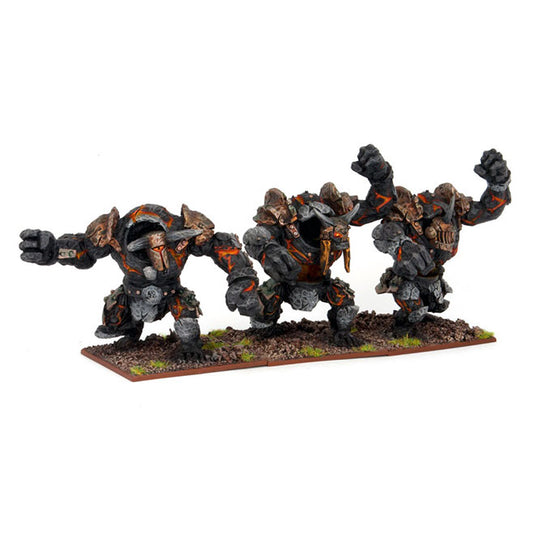 Kings of War - Abyssal Dwarf - Lesser Obsidian Golems