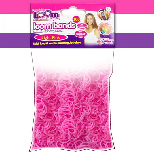 Light Pink Loom Bands - x300