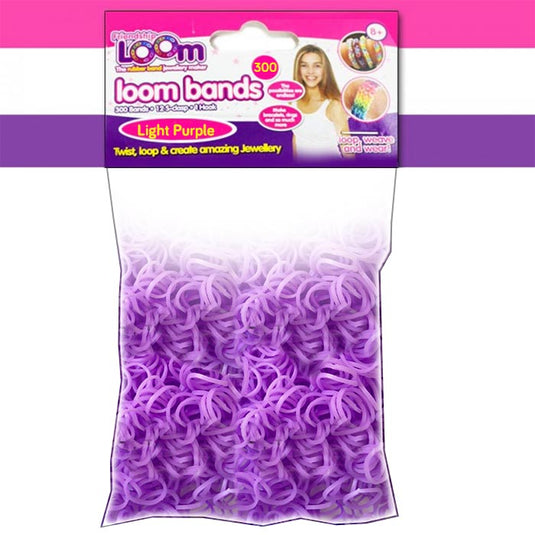 Light Purple Loom Bands - x300
