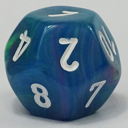 Chessex - Signature 16mm D12 - Festive - Waterlily with White