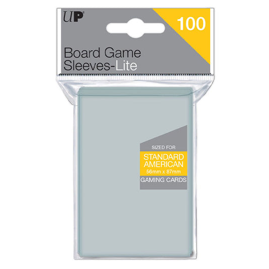 Ultra Pro - Lite Board Game Sleeves -Standard American - 56x87mm (100 Sleeves)