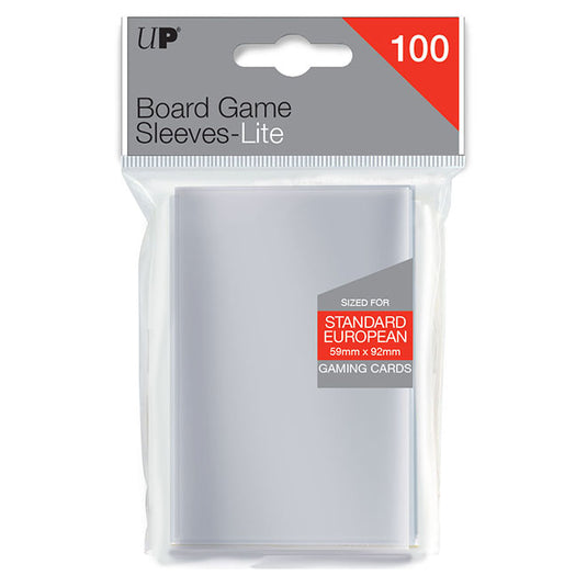Ultra Pro - Lite Board Game Sleeves -Standard European - 59x92mm (100 Sleeves)