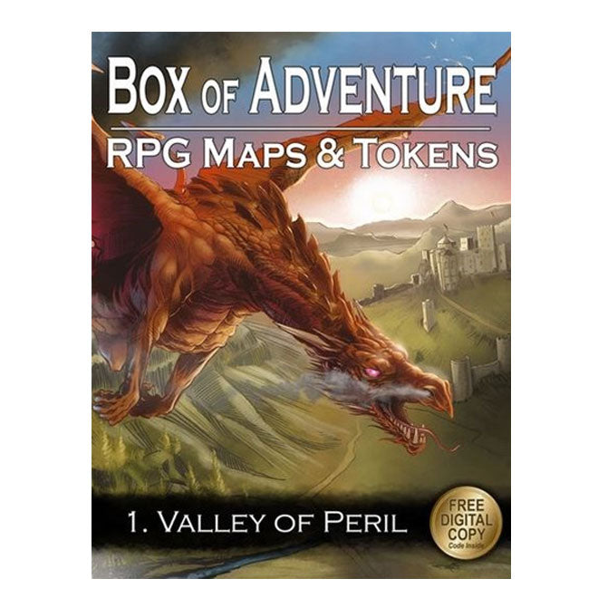 Control Complete Peril Map Loke Battle Mats' Box of Adventure – Valley of Peril - Maps