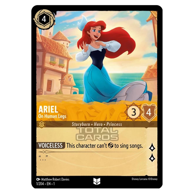 Lorcana - The First Chapter - Ariel - On Human Legs (Uncommon) - 01/20