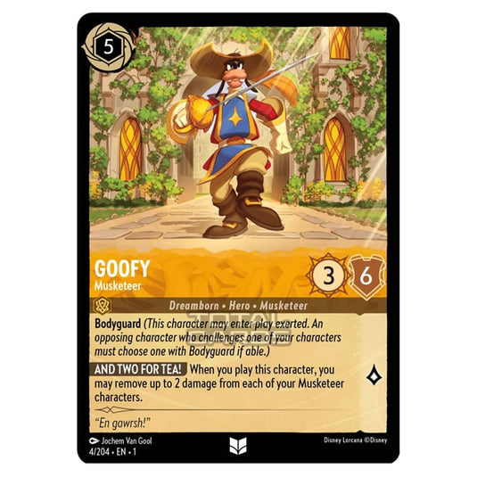 Lorcana - The First Chapter - Goofy - Musketeer (Uncommon) - 04/204 Lorcana - The First Chapter - Goofy - Musketeer (Uncommon) - 04/204