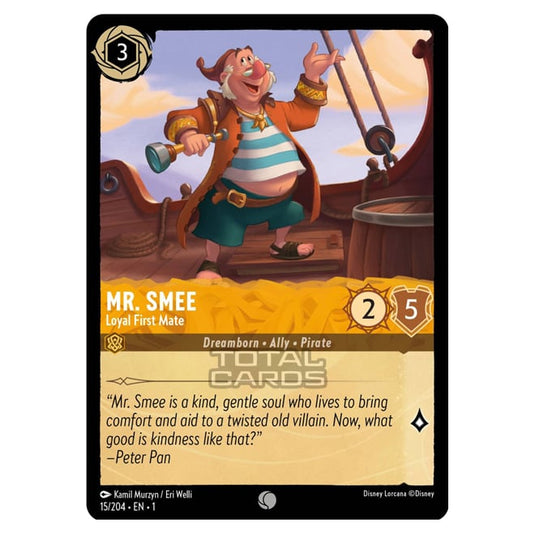 Lorcana - The First Chapter - Mr. Smee - Loyal First Mate (Common) - 15/204
