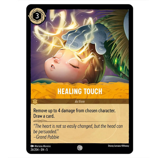 Healing Touch 26/204 card from the Lorcana set Shimmering Skies