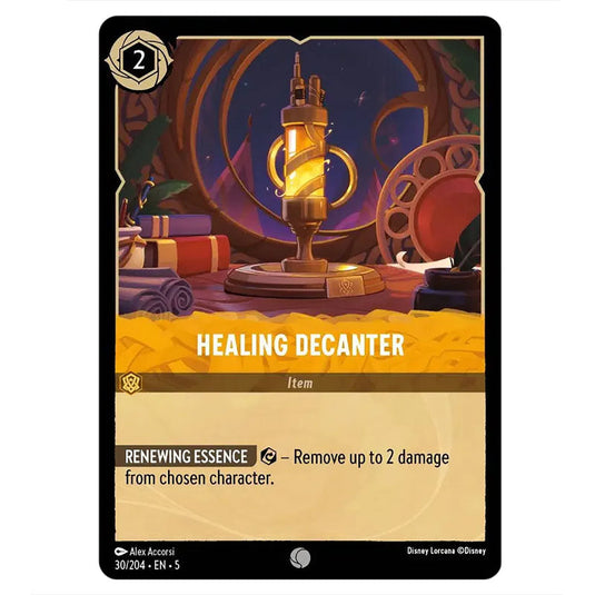 Healing Decanter 30/204 card from the Lorcana set Shimmering Skies