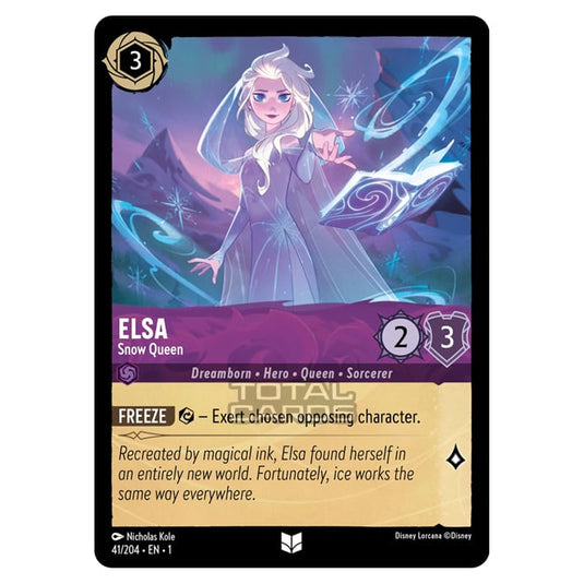 Lorcana - The First Chapter - Elsa - Snow Queen (Uncommon) - 041/204 Lorcana - The First Chapter - Elsa - Snow Queen (Uncommon) - 041/204