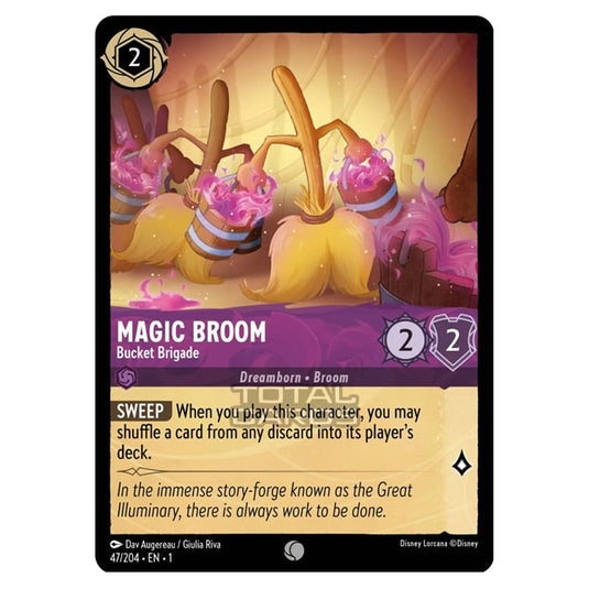 Lorcana - The First Chapter - Magic Broom - Bucket Brigade (Common) - Lorcana - The First Chapter - Magic Broom - Bucket Brigade (Common) -
