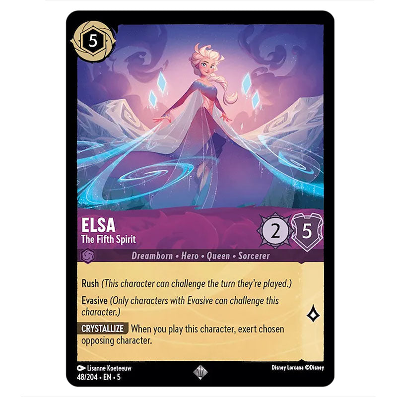 Lorcana - Shimmering Skies - Elsa - The Fifth Spirit (Super Rare)