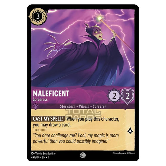 maleficent lorcana card Lorcana - The First Chapter - Maleficent - Sorceress (Common)