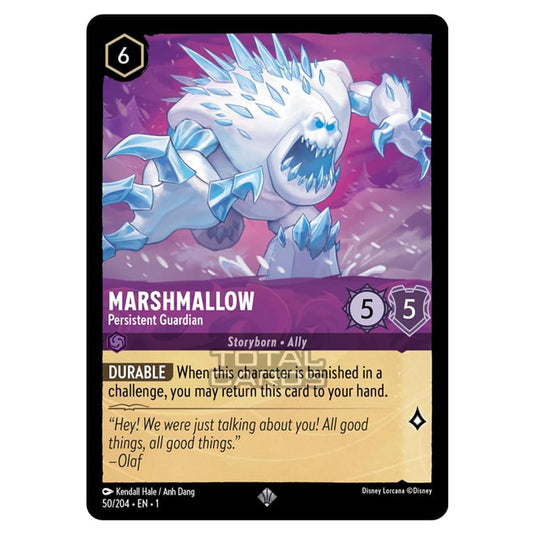 Lorcana - The First Chapter - Marshmallow - Persistent Guardian (Super Rare) - 050/204