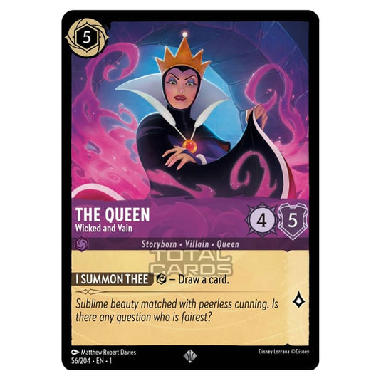 Lorcana - The First Chapter - The Queen - Wicked and Vain (Super Rare) - 056/204