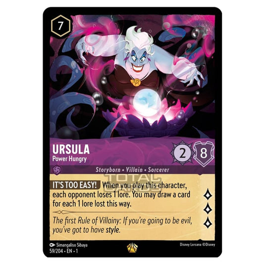 Lorcana - The First Chapter - Ursula - Power Hungry (Legendary) - 059/204