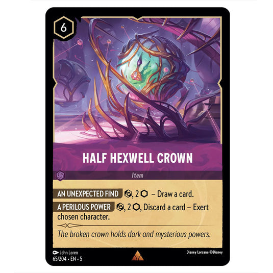 Half Hexwell Crown 65/204 card from the Lorcana set Shimmering Skies