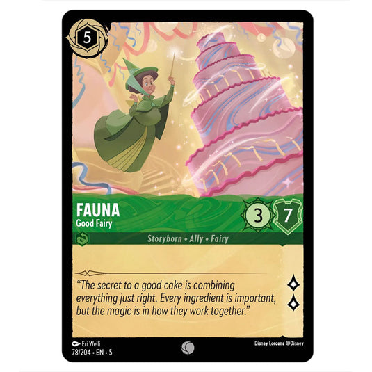 Fauna - Good Fairy 78/204 card from the Lorcana set Shimmering Skies