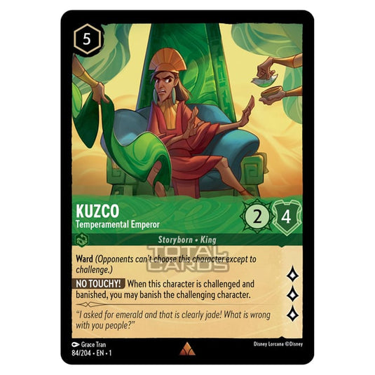 Lorcana - The First Chapter - Kuzco - Temperamental Emperor (Rare) - 084/204