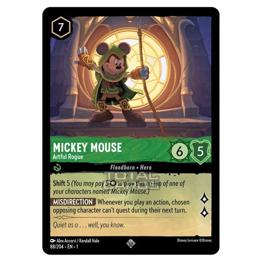 Lorcana - The First Chapter - Mickey Mouse - Artful Rogue (Super Rare) - 088/204