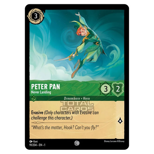 Lorcana - The First Chapter - Peter Pan - Never Landing (Common) - 091/204