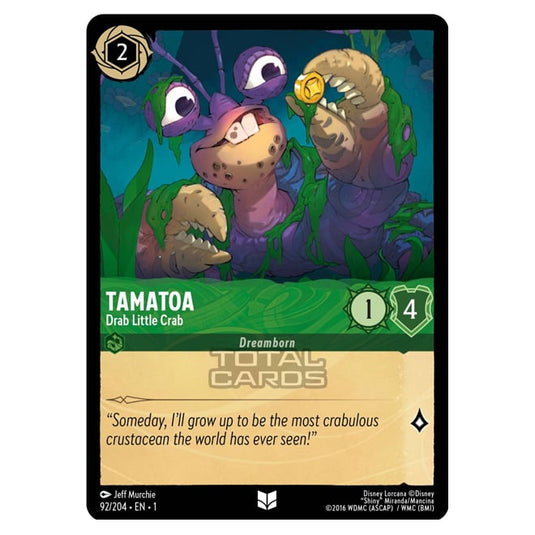 Lorcana - The First Chapter - Tamatoa - Drab Little Crab (Uncommon) - 092/204