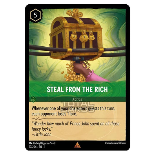 Lorcana - The First Chapter - Steal From The Rich (Rare) - 097/204