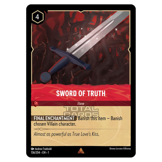 Lorcana - The First Chapter - Sword of Truth (Rare) - 136/204