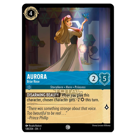 aurora lorcana card 138/204 Common *FOIL* Sapphire Disney 138/204 Description Disney Lorcana Aurora Pin