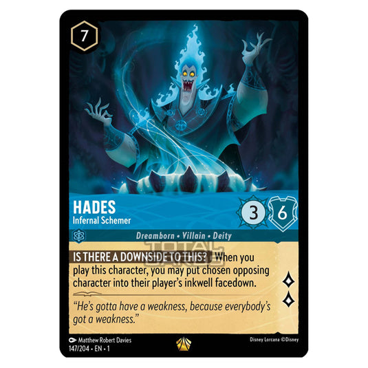 Lorcana - The First Chapter - Hades - Infernal Schemer (Legendary) - 147/204