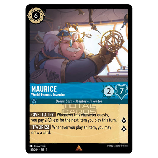 Lorcana - The First Chapter - Maurice - World-Famous Inventor (Rare) - 152/204