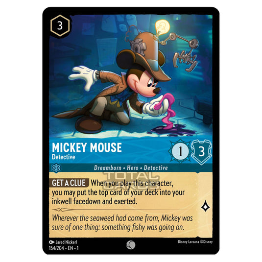Lorcana - The First Chapter - Mickey Mouse - Detective (Common) - 154/204