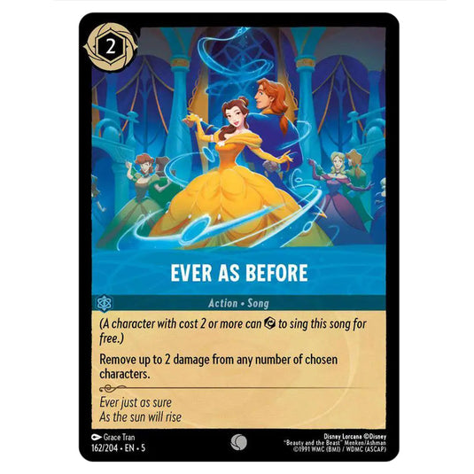 Ever As Before 162/204 card from the Lorcana set Shimmering Skies