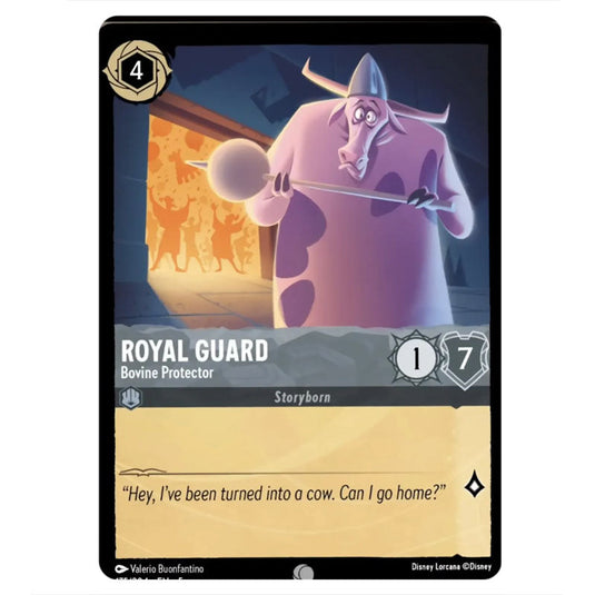 Royal Guard - Bovine Protector 175/204 card from the Lorcana set Shimmering Skies