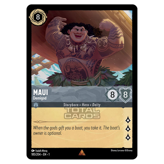 Lorcana - The First Chapter - Maui - Demigod (Rare) - 185/204