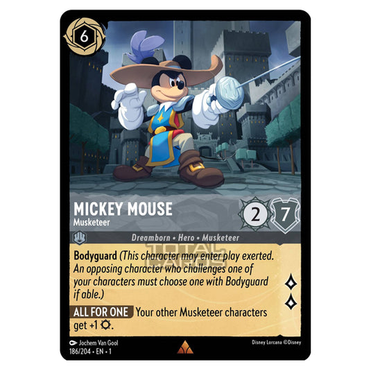 Lorcana - The First Chapter - Mickey Mouse - Musketeer (Rare) - 186/204