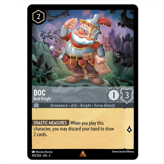 lorcana knight cards Lorcana - Shimmering Skies - Doc - Bold Knight (Rare)
