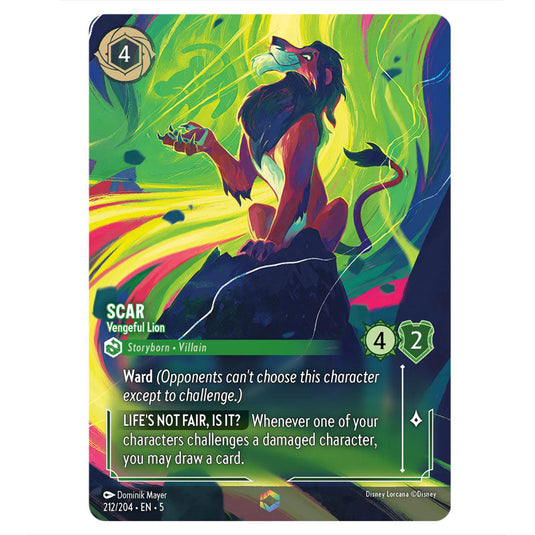Lorcana - Shimmering Skies - Scar - Vengeful Lion (Enchanted)