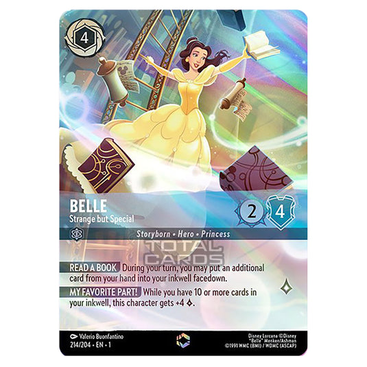 Lorcana - The First Chapter - Belle - Strange but Special (Enchanted) Lorcana - The First Chapter - Belle - Strange but Special (Enchanted)