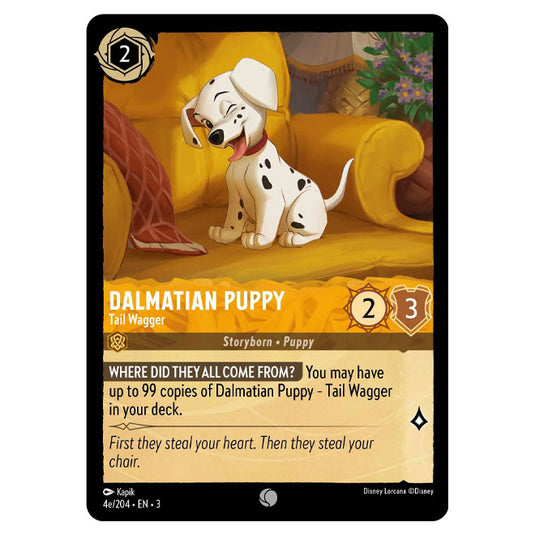 Lorcana - Into the Inklands - Dalmatian Puppy - Tail Wagger (Common) - 004e/204